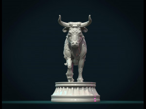 ornate bull 3D-printmodel