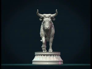 ornate bull 3D Print Model