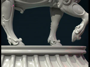 ornate bull 3D Print Model