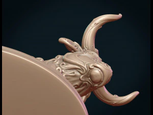 ornate bull 3D Print Model