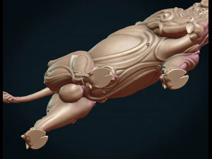 ornate bull 3D Print Model