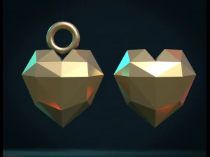 charme de cora&ccedil;&atilde;o Modelo de Impressão 3D