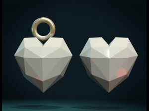 heart charm 3D प्रिंट मॉडल