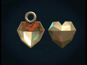 heart charm 3D प्रिंट मॉडल