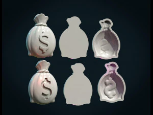 money bag usd 3D Print Model