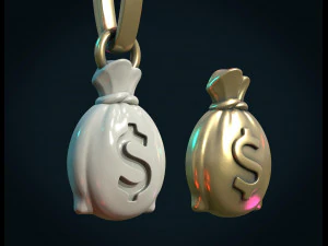 money bag usd 3D Print Model