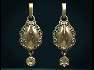 vagina ornate pendant 3D Принт Модель