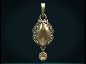 vagina ornate pendant 3D Принт Модель