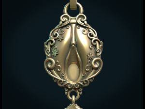 vagina ornate pendant 3D Принт Модель