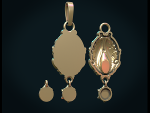 vagina ornate pendant 3D Принт Модель