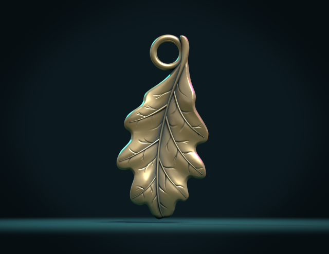 oak leaf ii 3D-printmodel .c4d .max .obj .3ds .fbx .stl .blend 