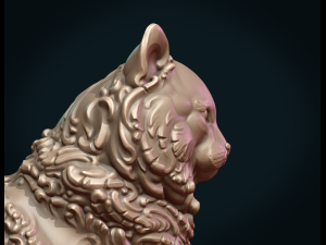 sitting beautiful cat Model Cetak 3D