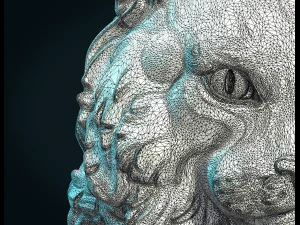 sitting beautiful cat 3D Print Model