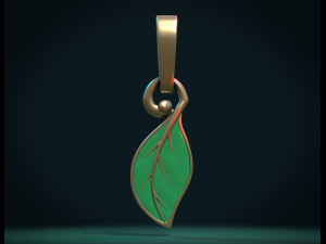 leaf pendant Modèles 3D en vedette