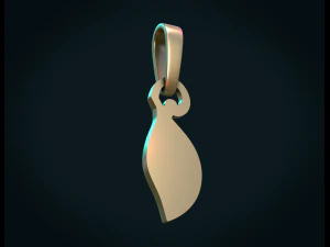 leaf pendant 3D Print Model