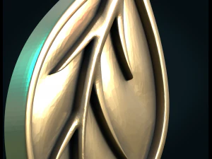 leaf pendant 3D Print Model