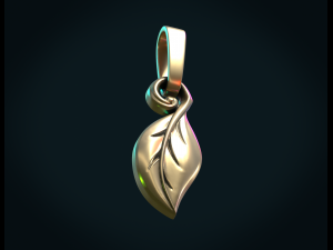 leaf pendant ii 3D Принт Модель