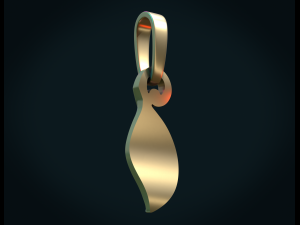 leaf pendant ii 3D Принт Модель