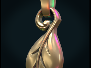 leaf pendant ii 3D Принт Модель