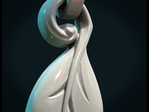 leaf pendant ii 3D Принт Модель