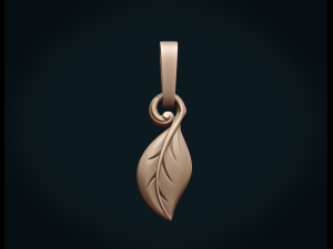 leaf pendant ii 3D Принт Модель