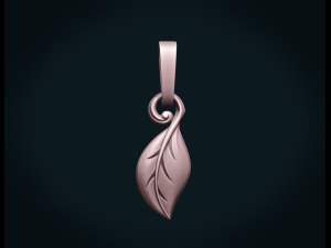 leaf pendant ii 3D Принт Модель