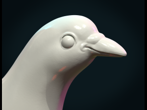 pigeon bas-relief Modèles 3D en vedette