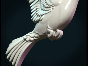 pigeon bas-relief Modèles 3D en vedette