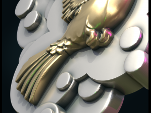 pigeon pendant 3Dプリントモデル