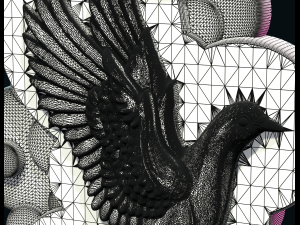 pigeon pendant 3Dプリントモデル