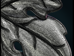 fig leaf charm pendant 3D-printmodel