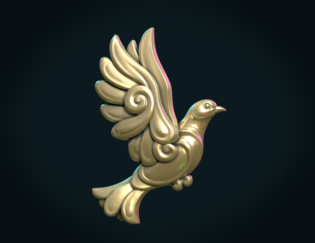 stylized pigeon Modèles 3D en vedette .c4d .max .obj .3ds .fbx .stl .blend 