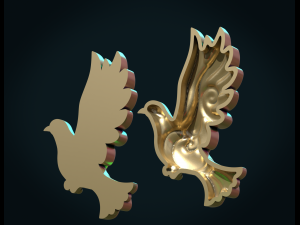 stylized pigeon Modèles 3D en vedette
