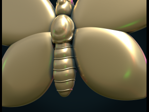 butterfly 3D 프린트 모델