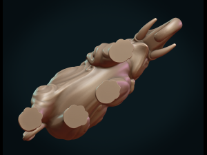 stylized elephant 3D Print Model