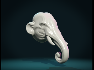 elephant head 3D Принт Модель