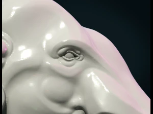 elephant head 3D Print Model