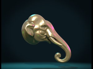elephant head 3D Принт Модель