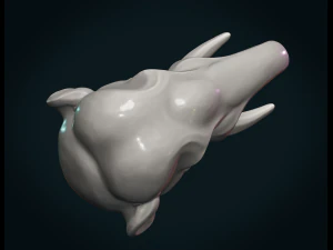 elephant head 3D Print Model