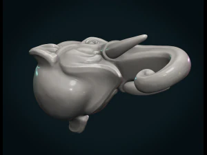 elephant head 3D Print Model