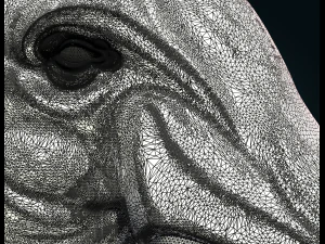 elephant head 3D Print Model