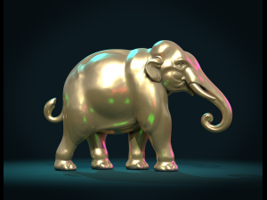 asian elephant ii 3D 打印模型