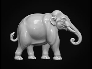 asian elephant ii 3D 打印模型