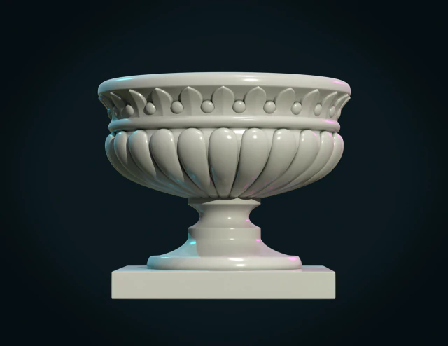 garden vase 3D Print Model .c4d .max .obj .3ds .fbx .stl .blend