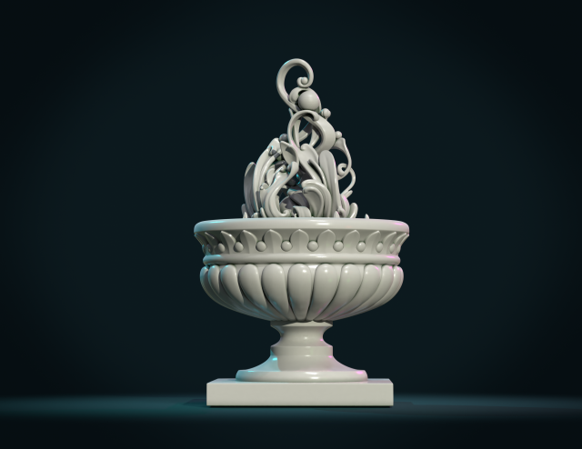 abstract plant vase 3D Принт Модель .c4d .max .obj .3ds .fbx .stl .blend 