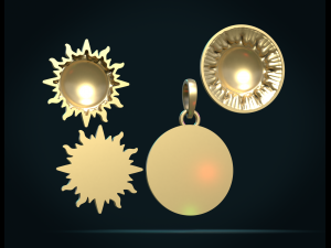 sun pendant iii 3D-printmodel