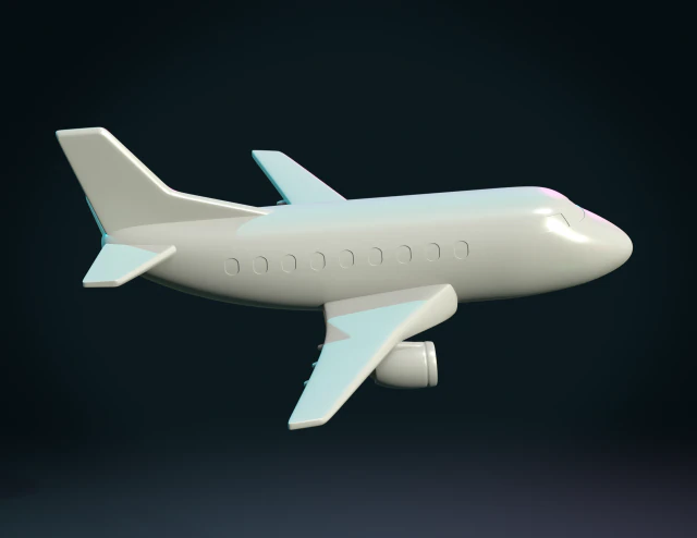 airplane 3D Print Model .c4d .max .obj .3ds .fbx .stl .blend