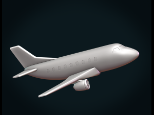 airplane 3D Baskı Modeli