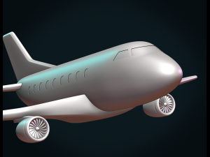 airplane 3D Baskı Modeli