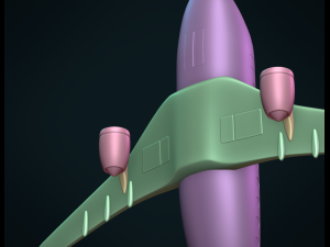 airplane 3D Baskı Modeli